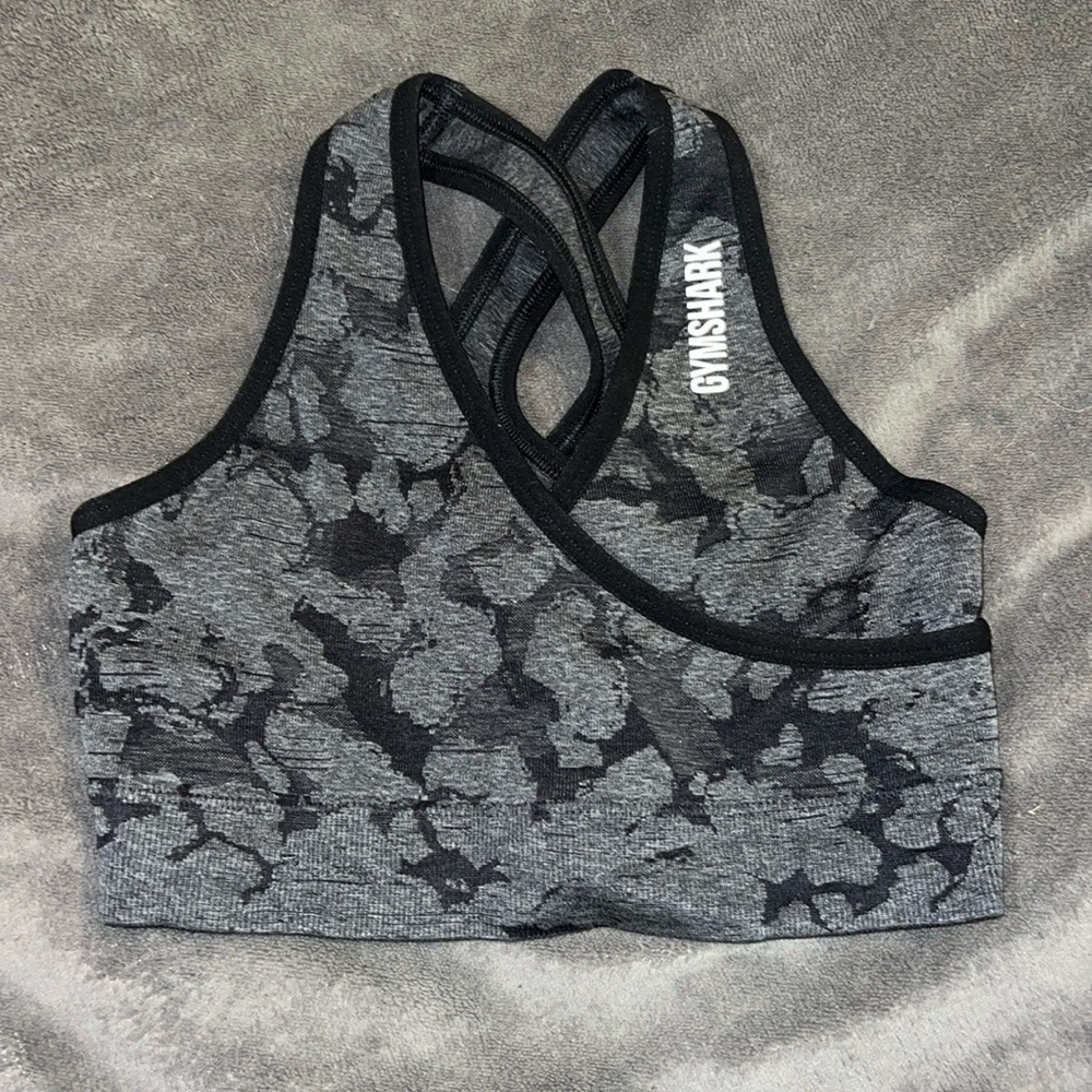 Marbled gymshark bra